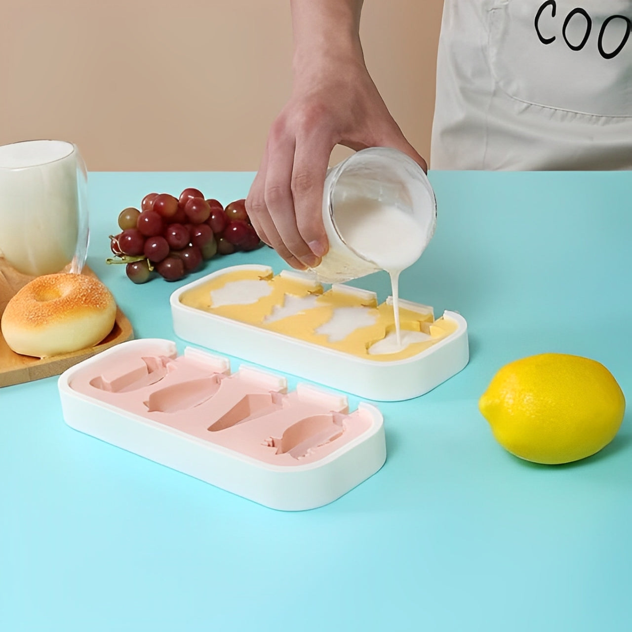 Silicone Ice Popsicle With Lid