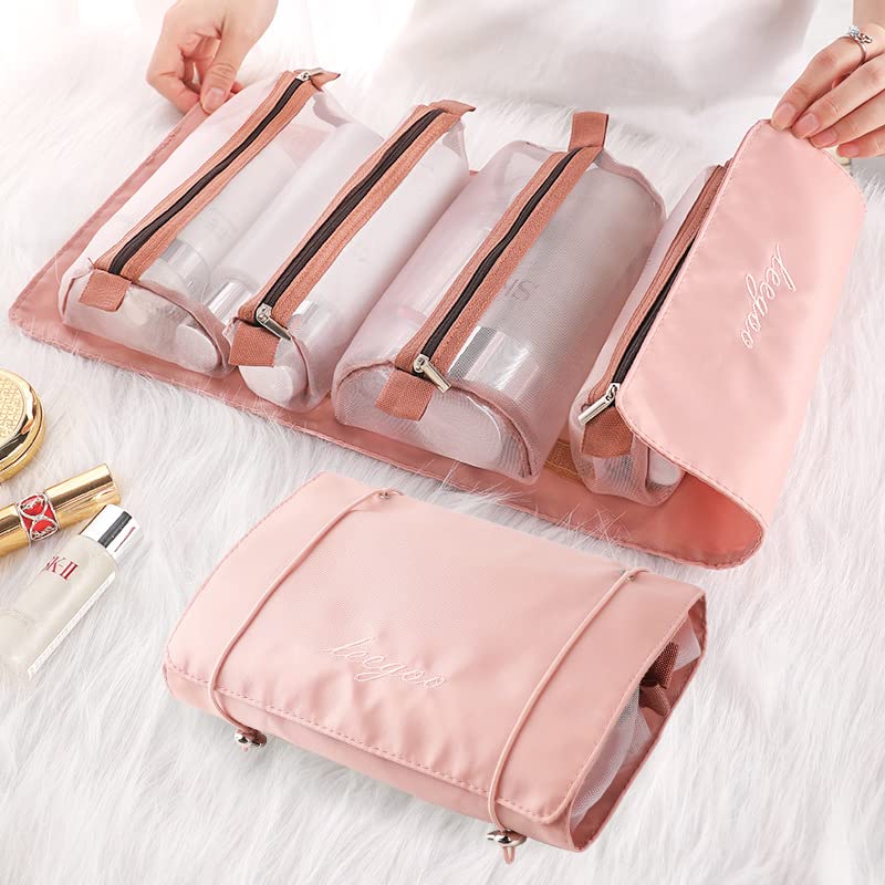 Tri Fold Fold Up Toiletry Bag Promotional Foldable Hanging