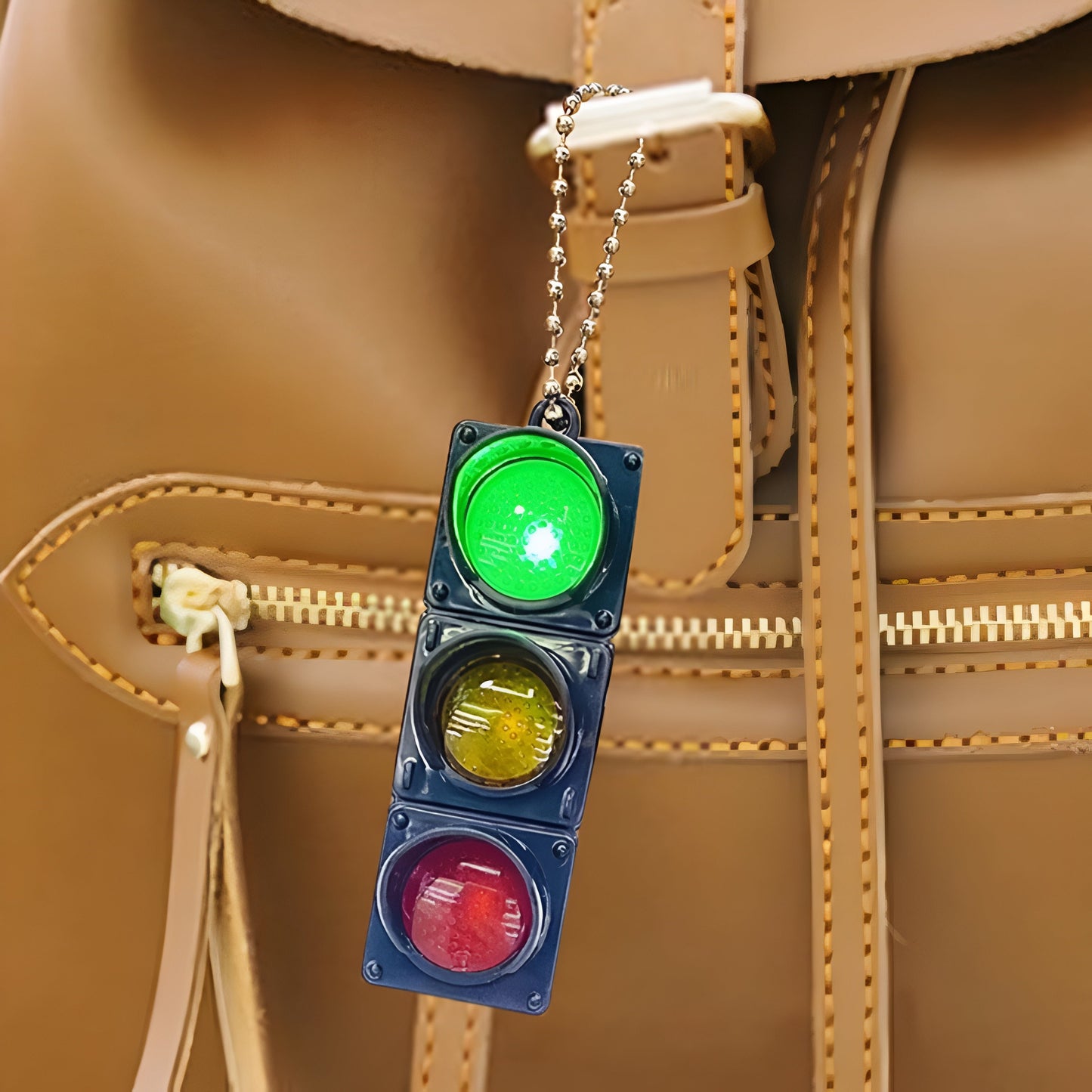 Traffic Light Keychain