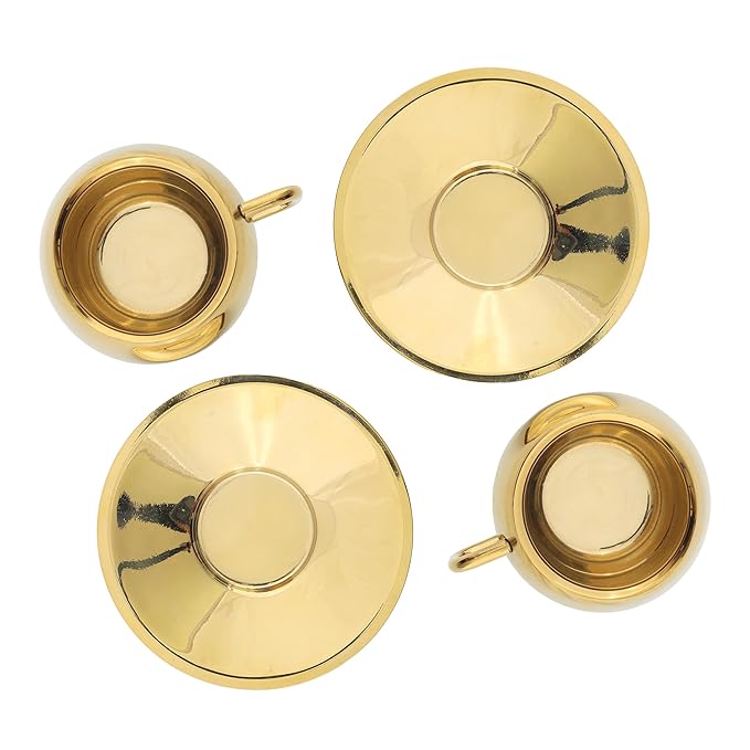 Gold Accent Cup Set