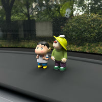 Shin-chan and Gian Car Ornaments