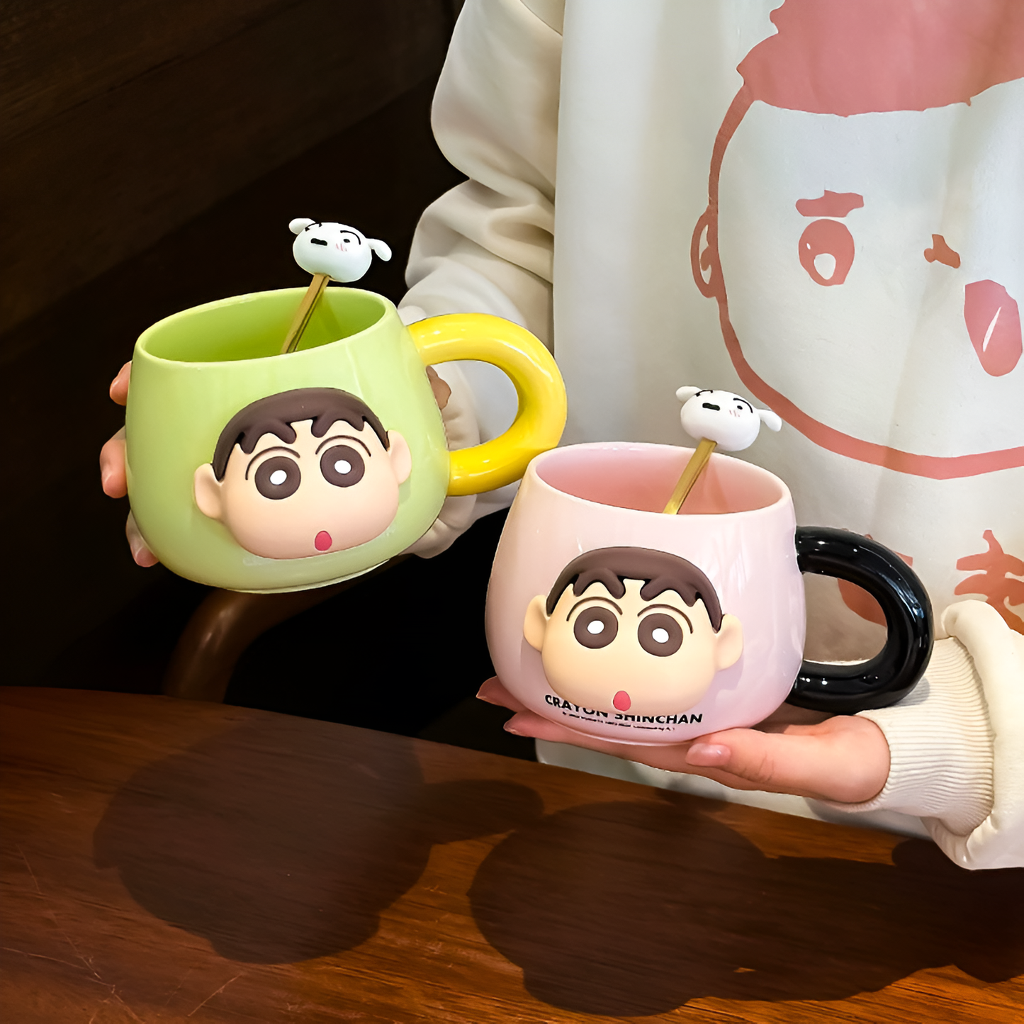 Shinchan Cup With Shiro Spoon
