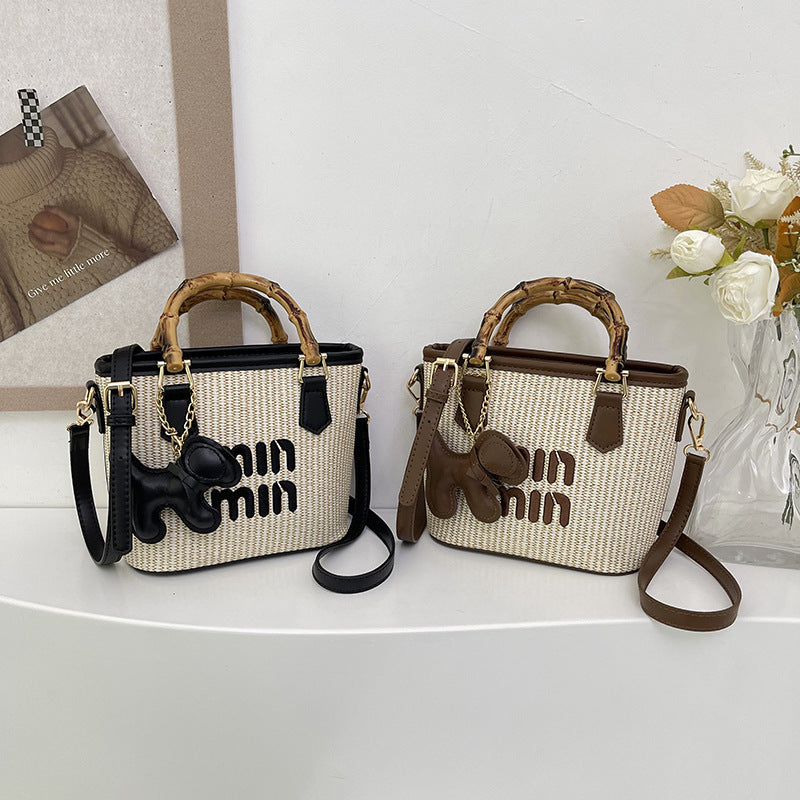 Minmin Charm Woven Bag