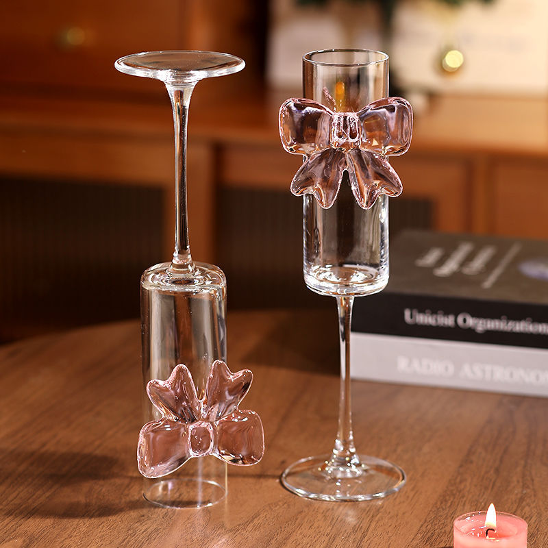 Pink Bow Glass