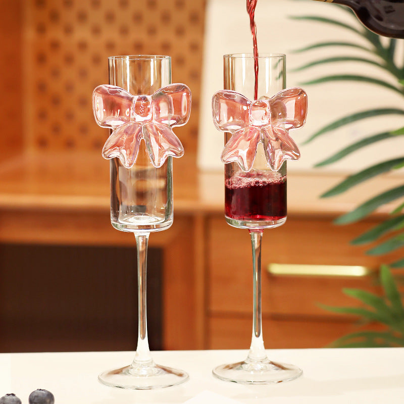 Pink Bow Glass