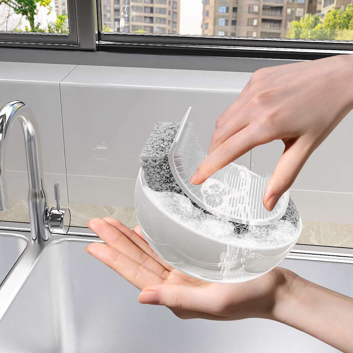 3 in 1 Silicone Sponge Wipes