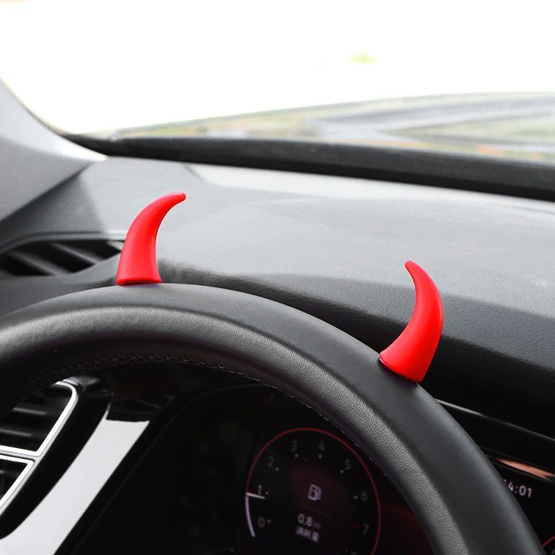 Devil Car Horns Sticker (2 Pairs)