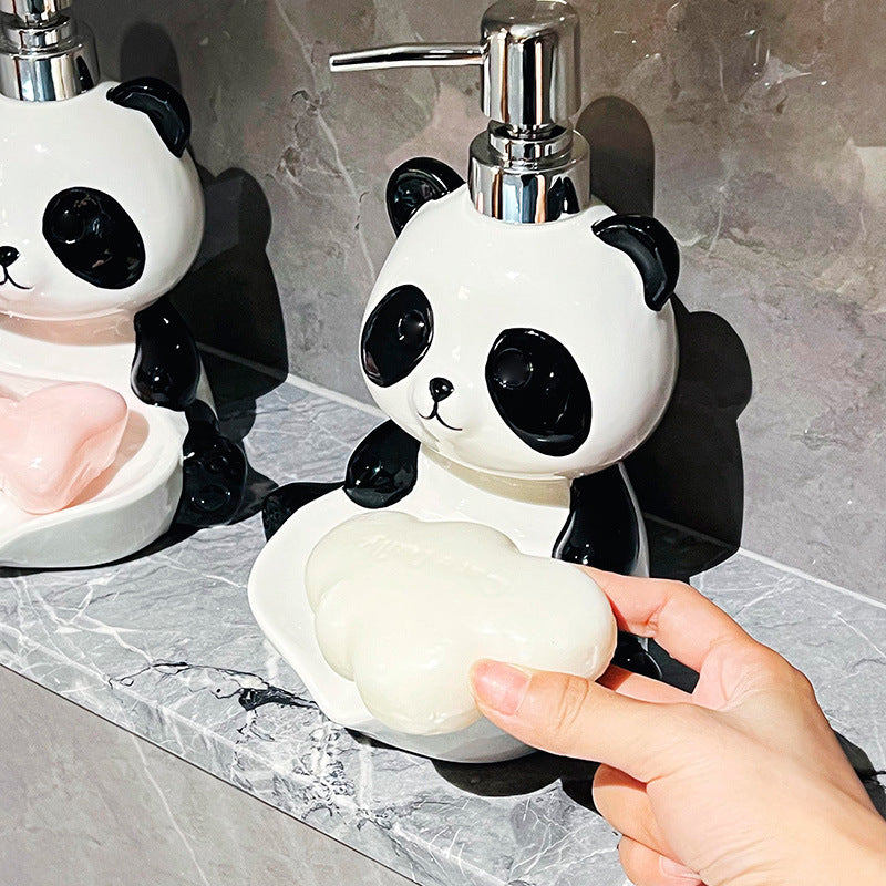 Panda 2-in-1 Soap Dispenser