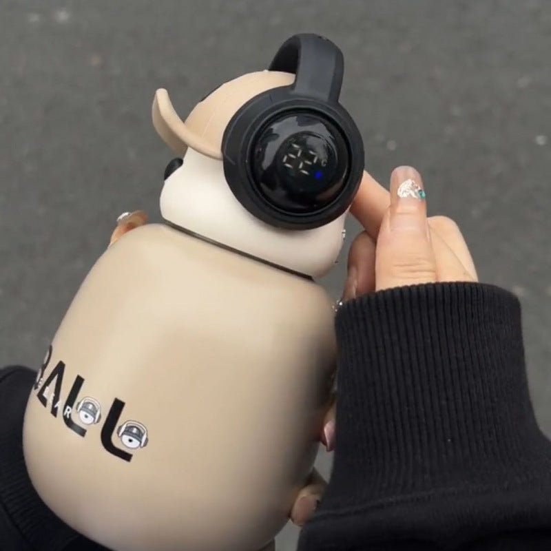 Earphone Bear Water Bottle