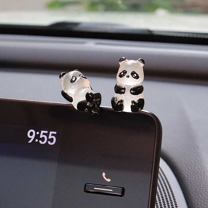 Mini Panda Car Ornaments