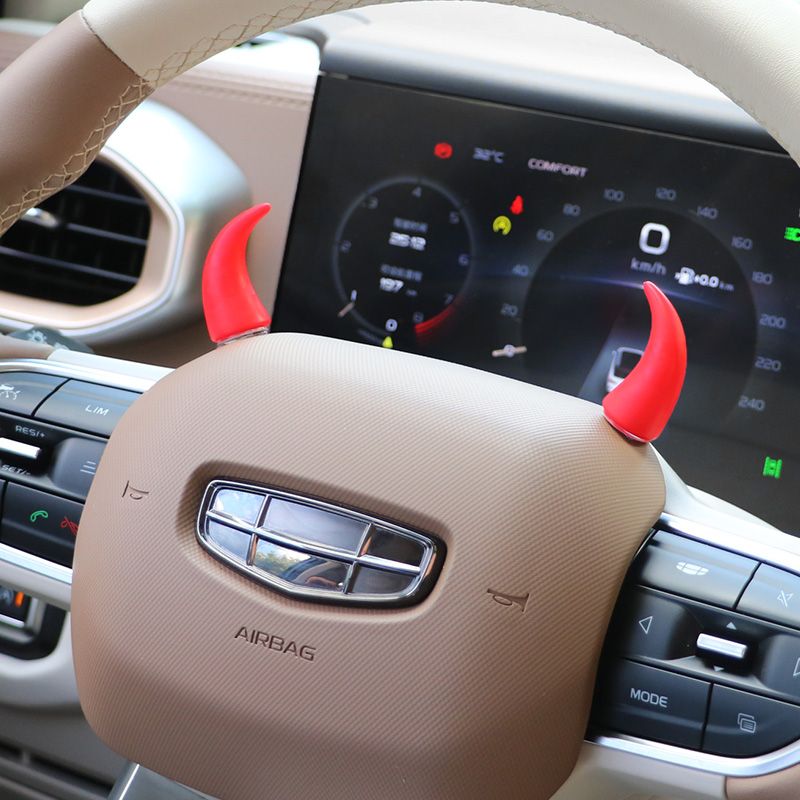 Devil Car Horns Sticker (2 Pairs)