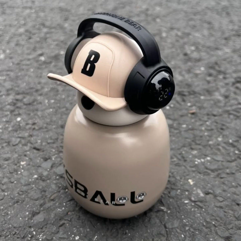 Earphone Bear Water Bottle