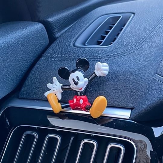 Mickey Donald Duc Car Ornaments (set of 2)