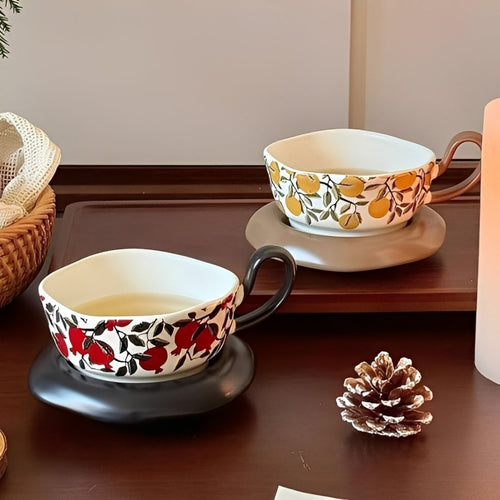 Vintage Flower Cup Set
