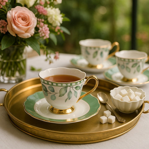 Vintage Flower Cup & Saucer