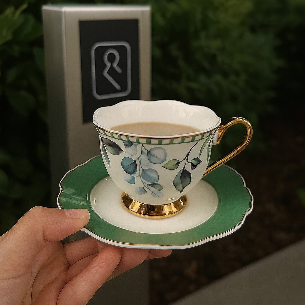 Vintage Flower Cup & Saucer