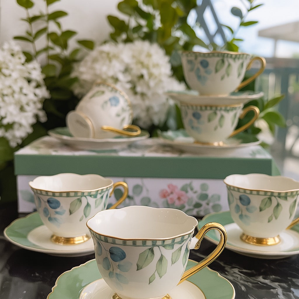 Vintage Flower Cup & Saucer