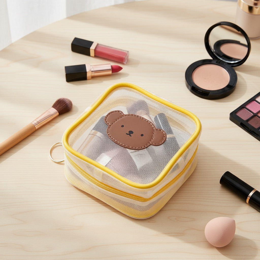 Mesh Zipper Mini Pouch