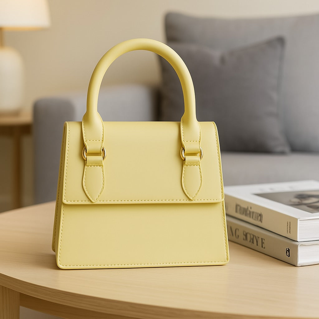 Elegant Yellow Handbag