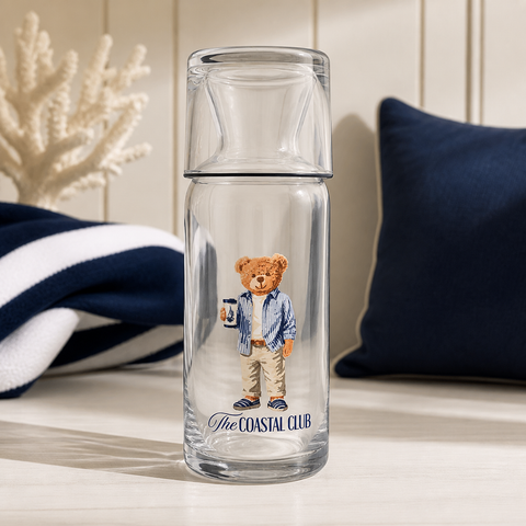 Teddy Bear Glass Bottle