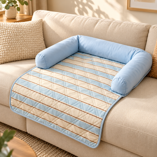 Pet sleeping mat complete sofa view