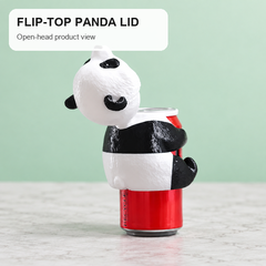 Flip-Top Panda Can Lid open-head hero with title