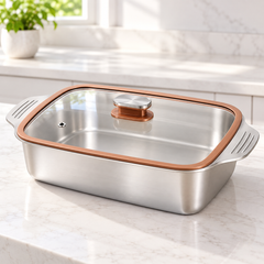 Copperline Glass-Lid Serving Pan