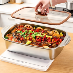 Copperline Glass-Lid Serving Pan