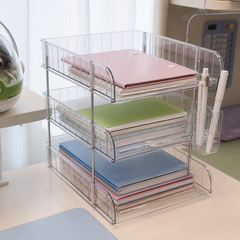 ClearStack with notebooks arranged
