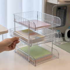 Pull-out middle tray
