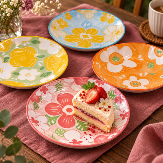 BloomJoy Floral Plates