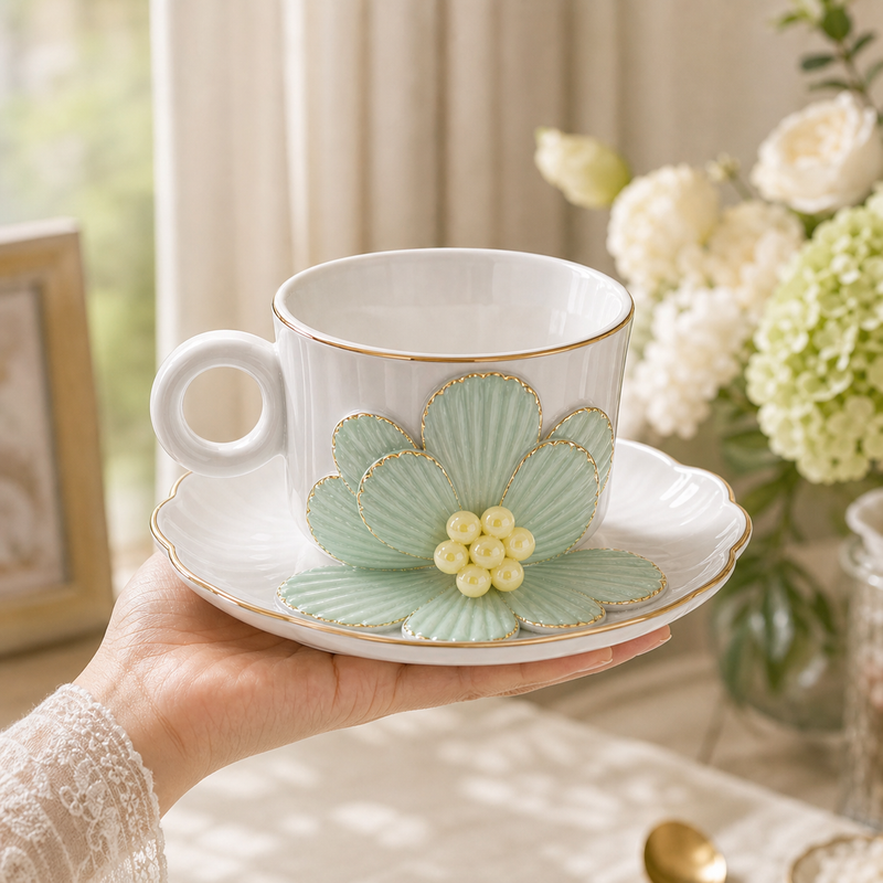 Mint Bloom Tea Set