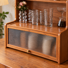 Vintage Sliding Door Countertop Shelf detail