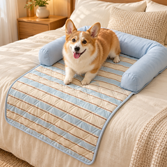 Dog using Pet sleeping mat