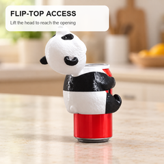 Flip-Top Panda Can Lid flip-top access