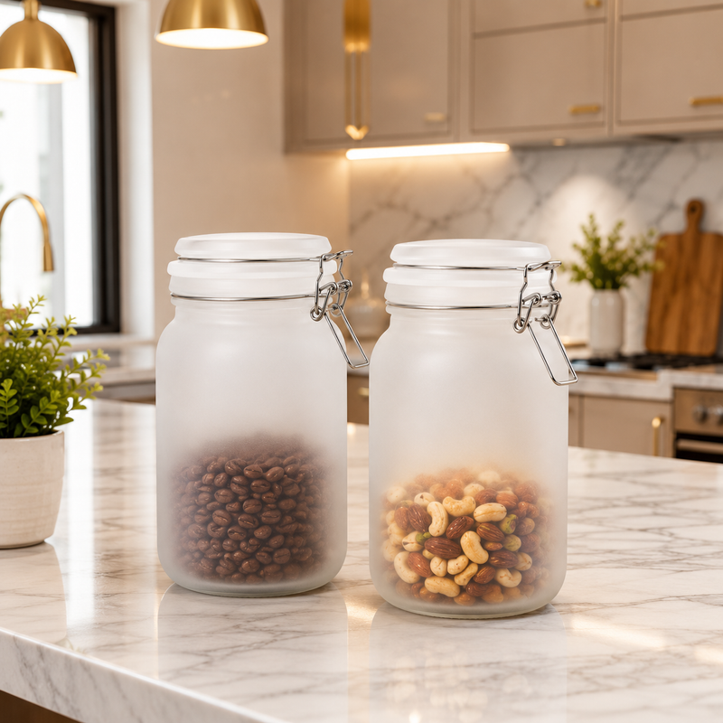 Airtight Round Storage Jars