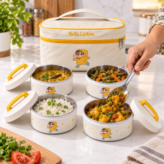 Shinchan Meal Buddy Lunch Box meal preparation