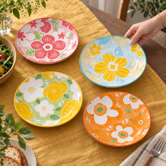 BloomJoy Floral Plates