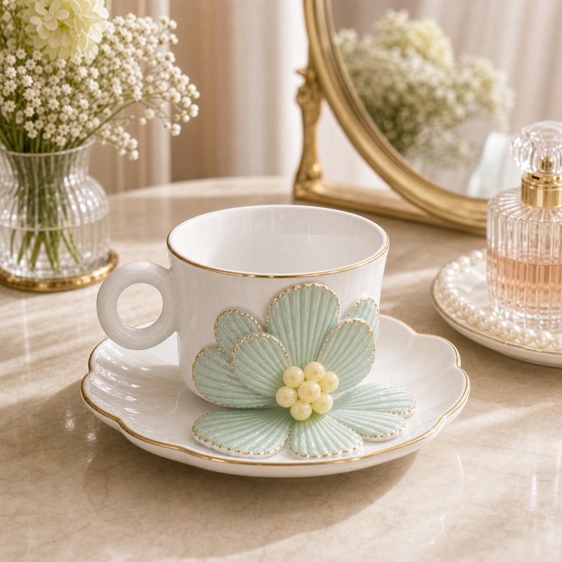 Mint Bloom Tea Set