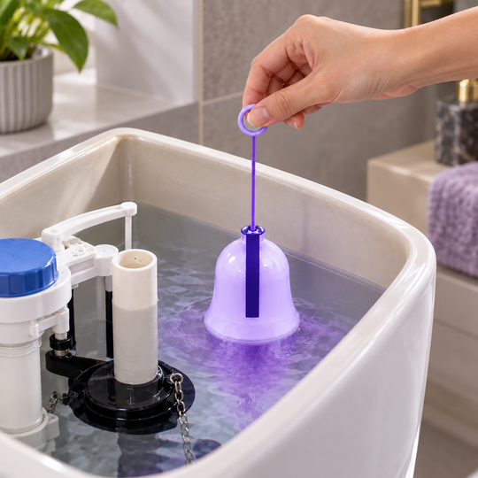 Toilet Tank Cleaner solution dispersal