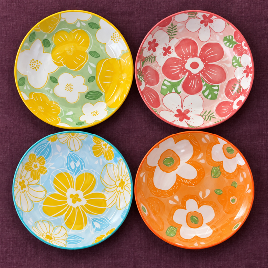 BloomJoy Floral Plates