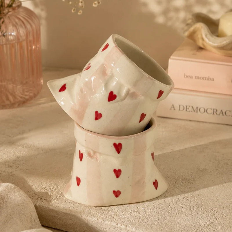 Pouch Shaped Ceramic Mug