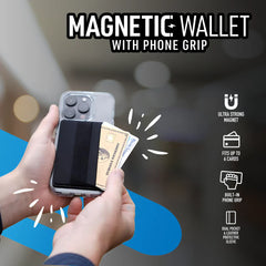 Magnetic Wallet with Phone Grip