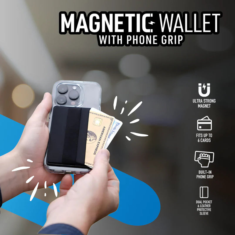 Magnetic Wallet with Phone Grip