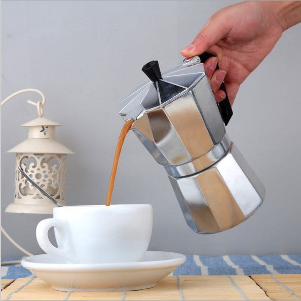 Stovetop Moka Pot – Ergonomic Heat-Resistant Handle