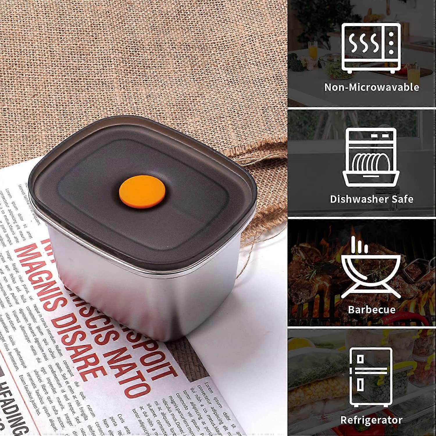 Steel Food Storage Box – Compact & Portable Design