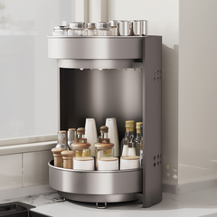 2-Tier Rotating Storage Rack