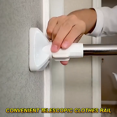Drill-Free Adjustable Hanging Rod
