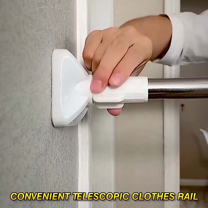 Drill-Free Adjustable Hanging Rod