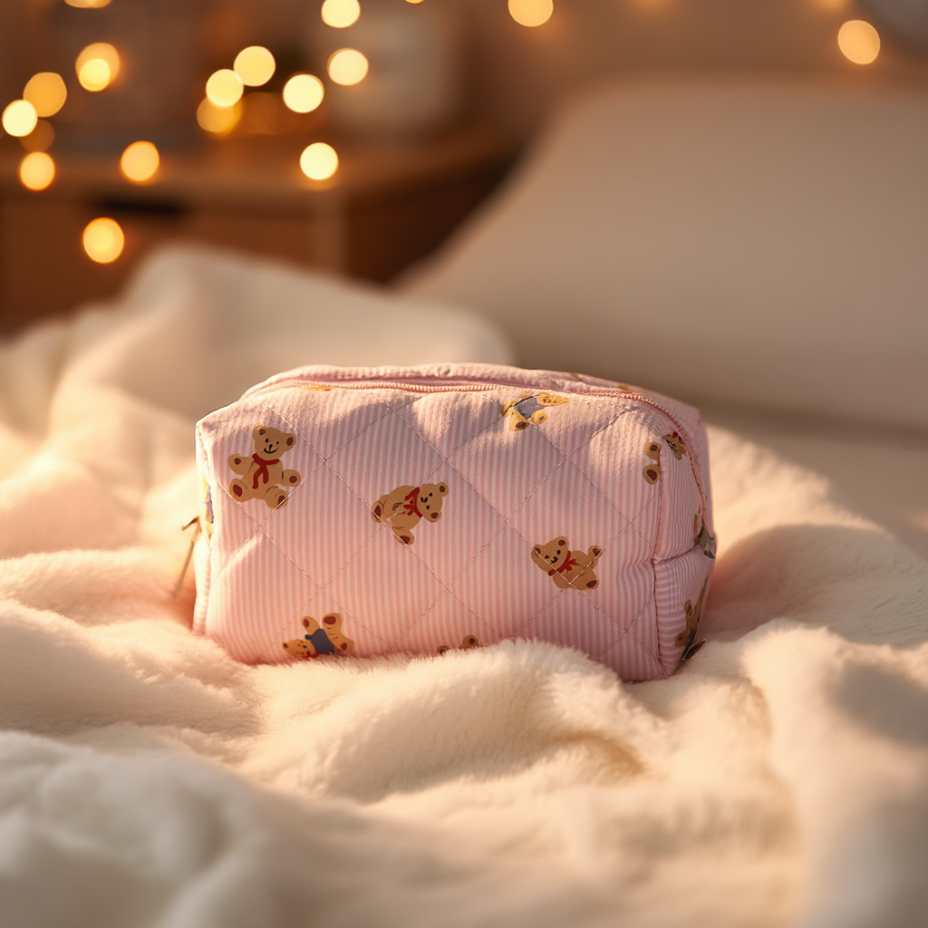 Cute Bear Makeup Pouch
